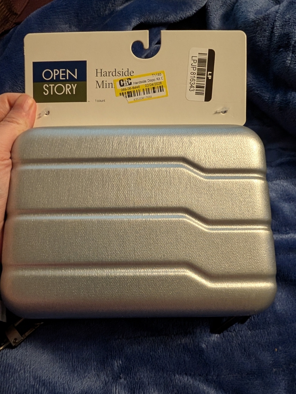 Open Story Silver Hardside Mini Jewelry Organizer Case